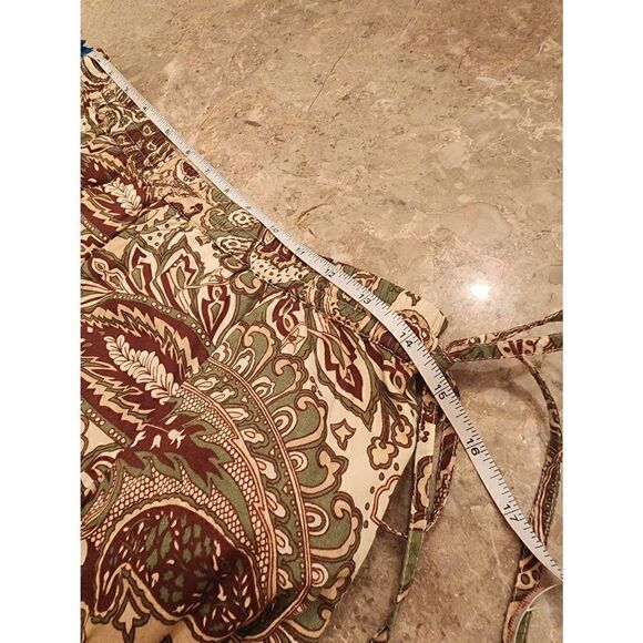 Banana Republic side tie paisley print tiered skirt size small - Picture 9 of 9